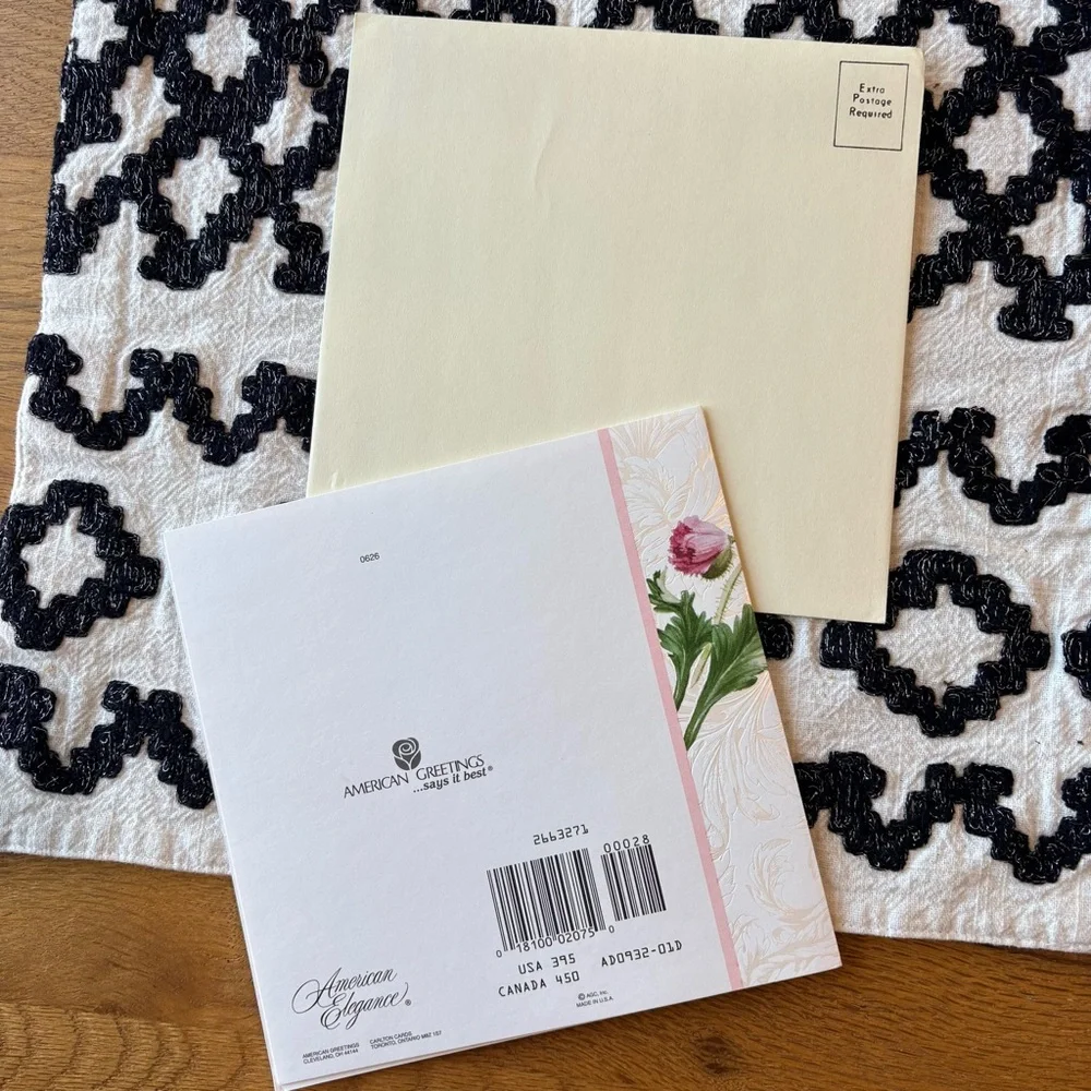 Carlton Cards American Greetings 'For a Fine Assistant' Greeting Card Envelope